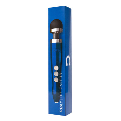Вібромасажер DOXY Die Cast 3R Blue Flame, дуже потужний