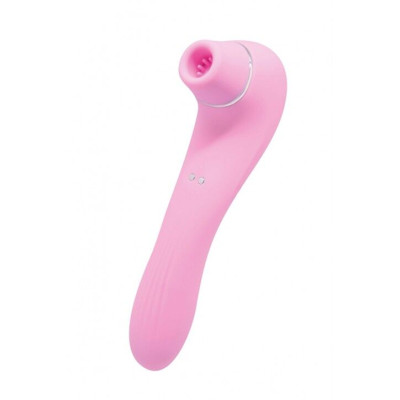Вакуумний стимулятор з вібрацією Wooomy Smoooch Pink Clitoral Suction