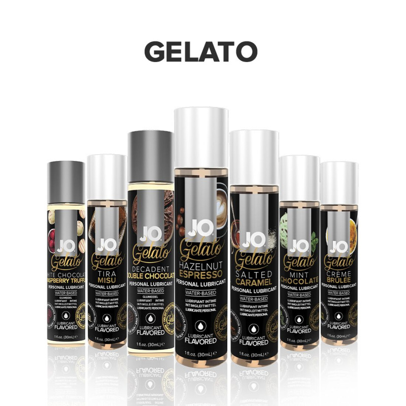 Їстівний лубрикант JO GELATO Еспресо з фундуком (120мл) без цукру (термін до 11.2023)