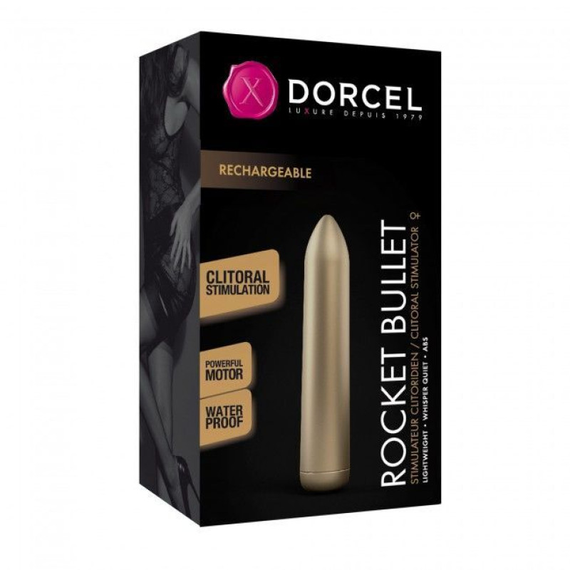 Віброкуля перезаряджаєма Dorcel Rocket Bullet Gold (м'ята упаковка)