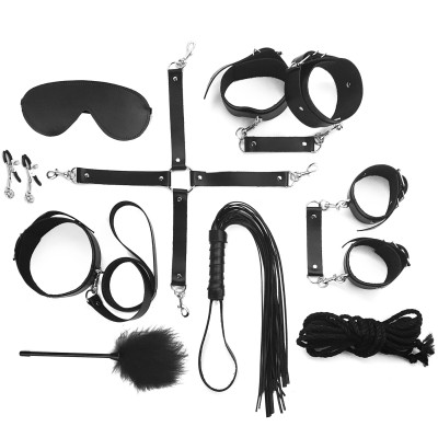 Набір для БДСМ Art of Sex - BDSM Set Leather, 10 предметів