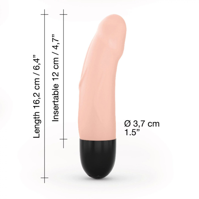 Вібратор Dorcel Real Vibration S Flesh 2.0, діам 3,7см, перезаряджаємий, для точки G