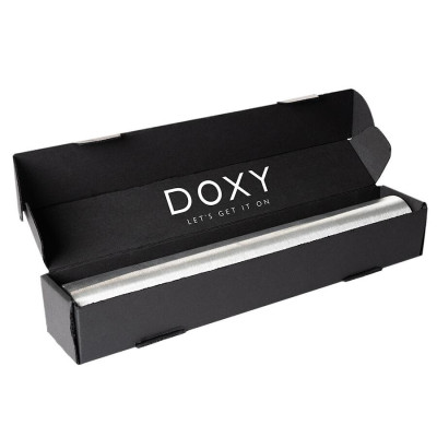 Вібромасажер DOXY Die Cast 3R Matte Black, потужний, живлення 220В, металевий корпус