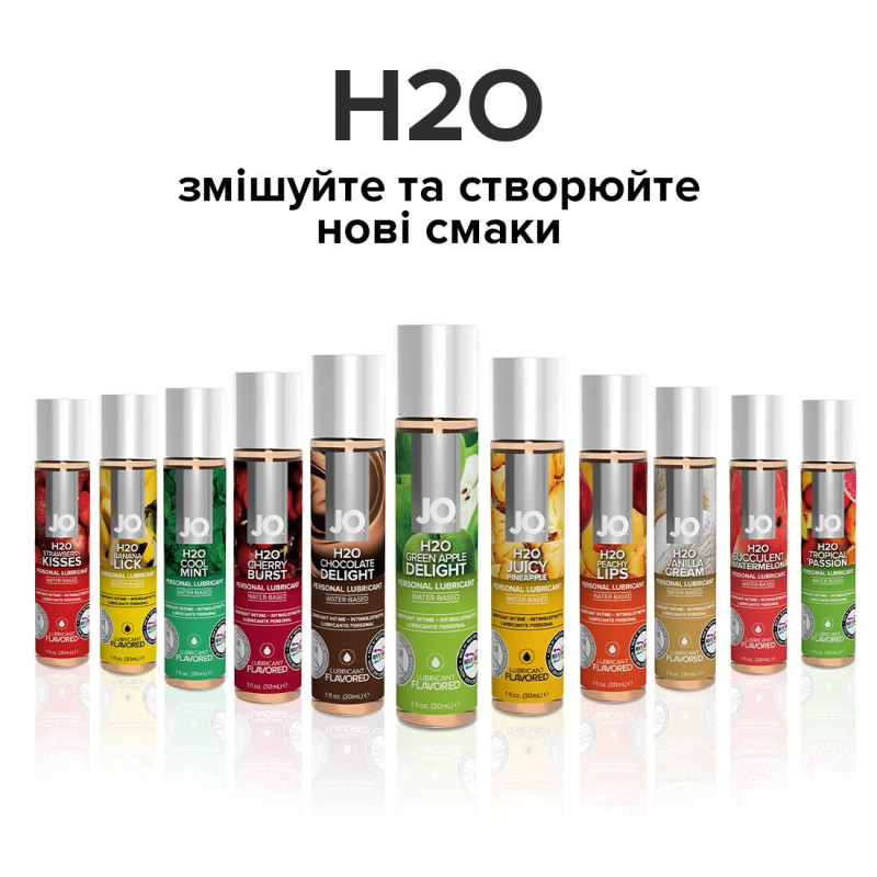 Лубрикант на водній основі JO H2O - Green Apple (120 мл) (термін 01.12.2023)