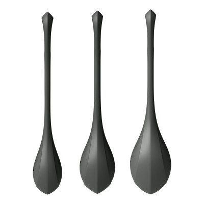 Набір йоні намистин Satisfyer Yoni Power 2 Black, діаметр 2-2,5-3см, вага 22-44-73гр (м'ята упаковка)