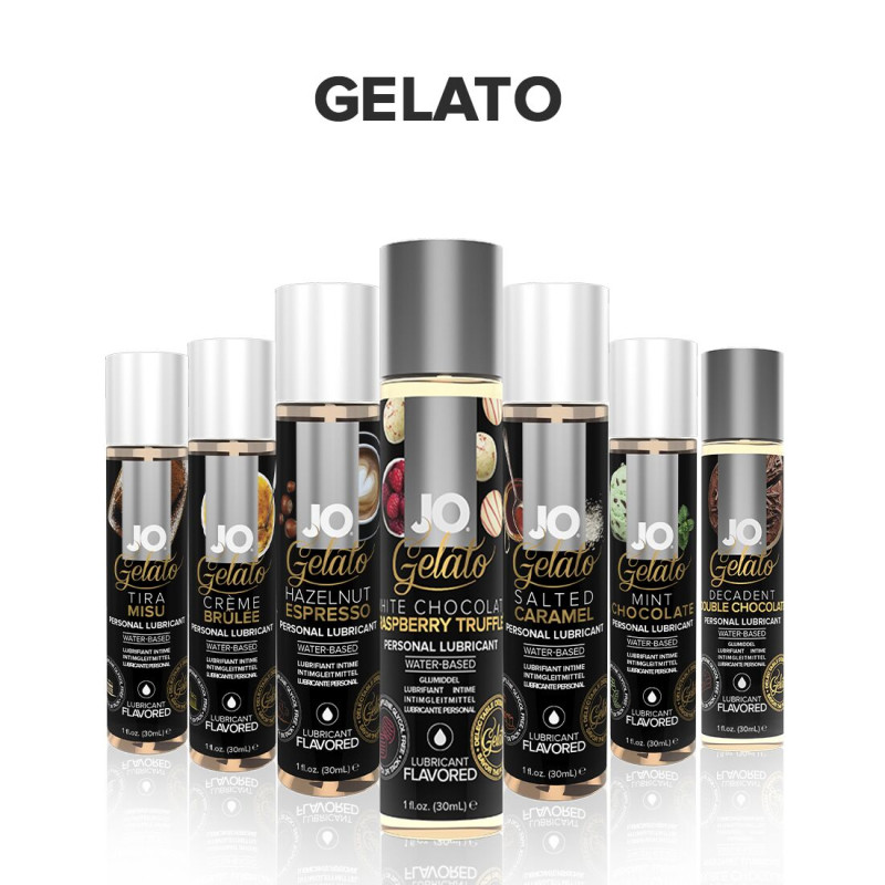 Їстівний лубрикант JO GELATO Білий шоколад з малиною (120 мл) без цукру (термін 12.2023)