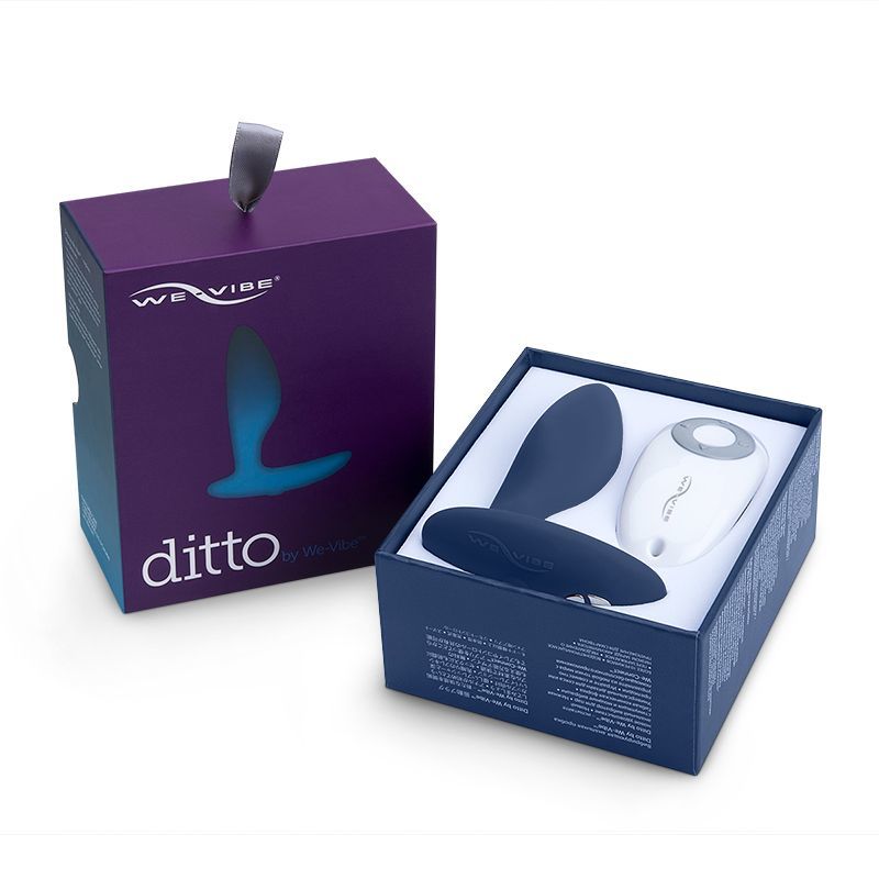 Анальна смарт-вібропробка We-Vibe Ditto Moonlight Blue з пультом ДУ