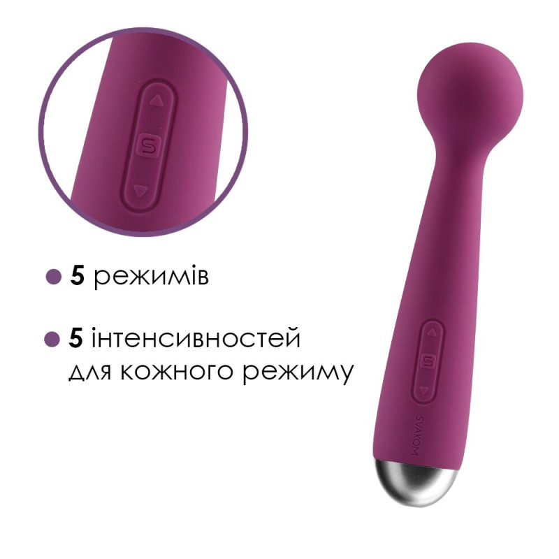 Вібромасажер з інтелектуальним режимом Svakom Mini Emma Violet (м'ята упаковка)