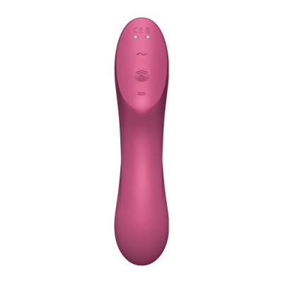 Вакуумний стимулятор із вібрацією Satisfyer Curvy Trinity 3 Red (м'ята упаковка)