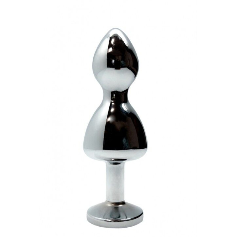 Анальна пробка Wooomy Lollypop Double Ball Metal Plug M