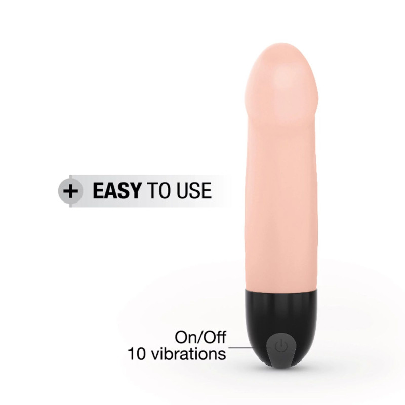 Вібратор Dorcel Real Vibration S Flesh 2.0, діам 3,7см, перезаряджаємий, для точки G