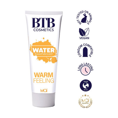 Розігріваюча змазка на водній основі BTB WARM FEELING 100 мл