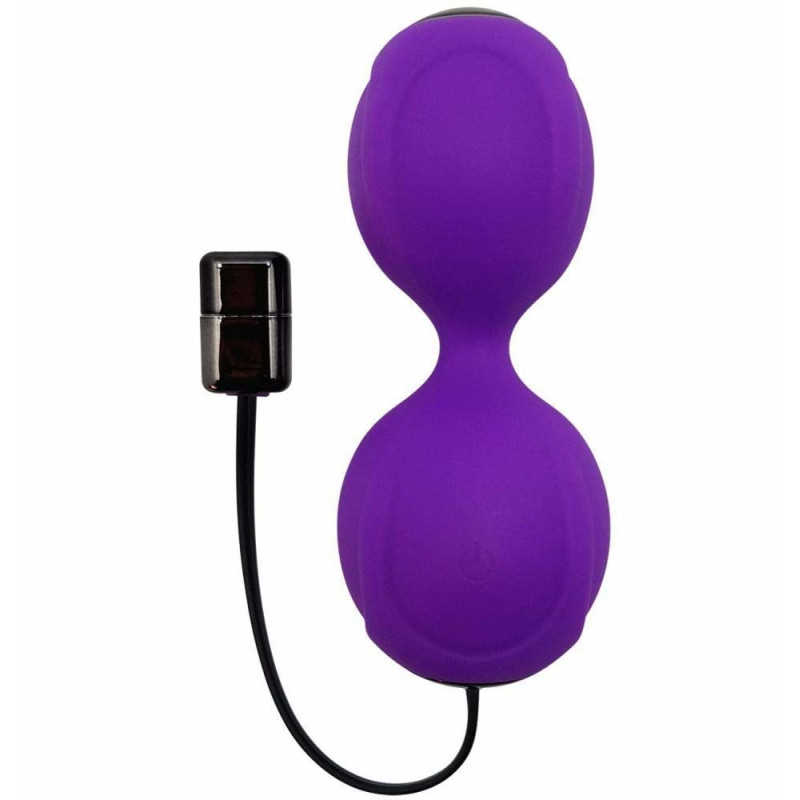 Вагінальні кульки з вібрацією Adrien Lastic Kegel Vibe Purple, діаметр 3,7см