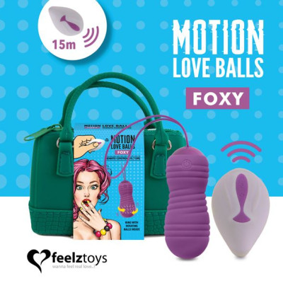 Вагінальні кульки FeelzToys Motion Love Balls Foxy з перлинним масажем