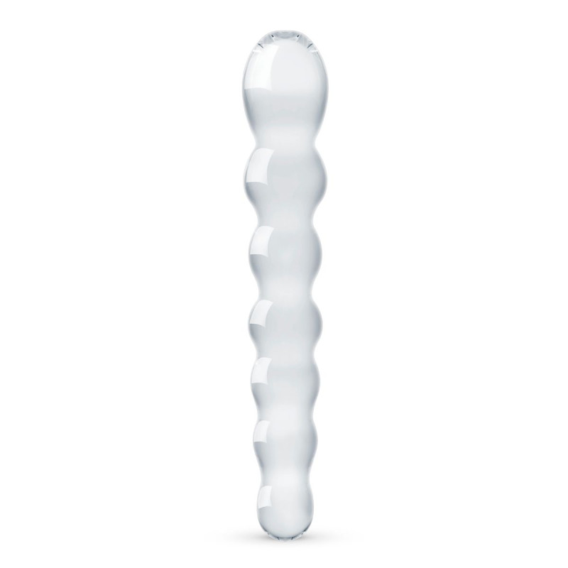Скляний ділдо у вигляді намистин Gildo Glass Dildo No. 19