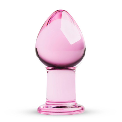 Рожева анальна пробка зі скла Gildo Pink Glass Buttplug No. 27 Рожева анальна пробка зі скла Gildo Pink Glass Buttplug No. 27