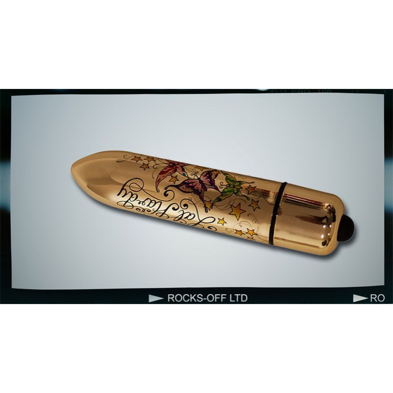 Вібропуля Rocks Off RO-120mm TATTOO BulletWings of Desire, стильна вібропуля з татту малюнком