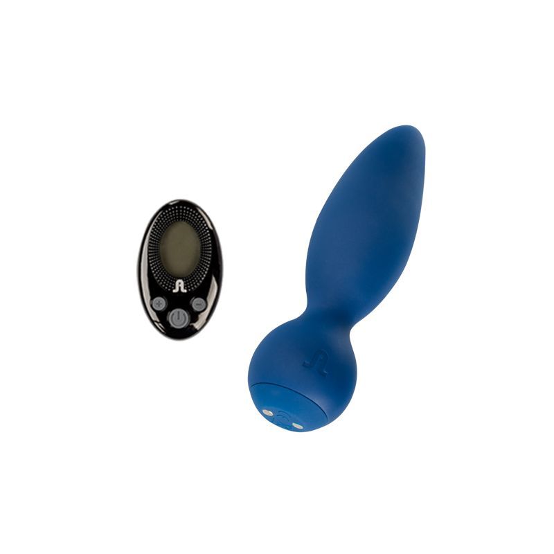 Анальна вібропробка Adrien Lastic Little Rocket з пультом LRS, макс. діаметр 3,5 см, soft-touch