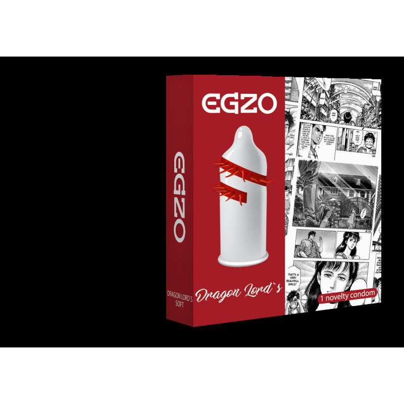 Насадка на член EGZO Dragon Lords (презерватив з вусиками)