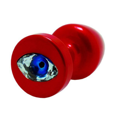 Анальна пробка Diogol Anni R Eye Red Кристал 25мм, кристал Swarovsky у вигляді ока