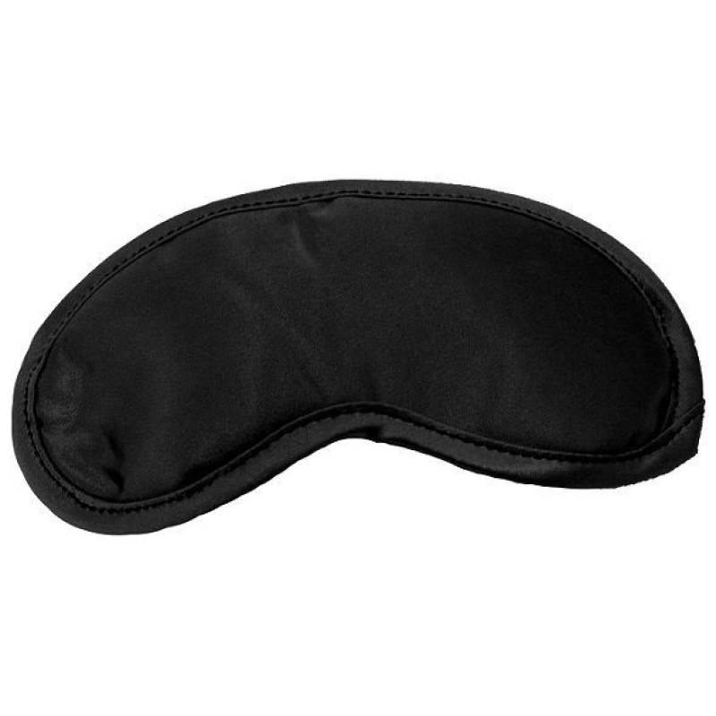 Маска на очі Sex And Mischief - Satin Black Blindfold, тканинна, чорна