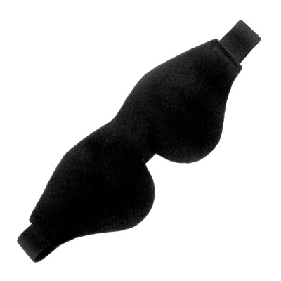 Маска на очі Sportsheets Soft Blindfold Black на широкій резинці, ніжна