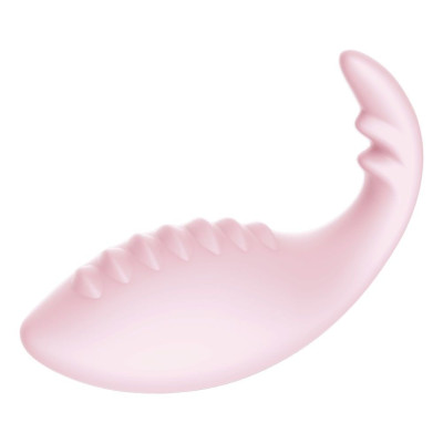 Смарт вібратор-яєйце Leten Dinosaur Baby Pink зі стимулятором клітора, 2 мотора