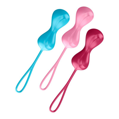 Вагінальні кульки Satisfyer Power Balls (3 пари) (пом'ята упаковка)