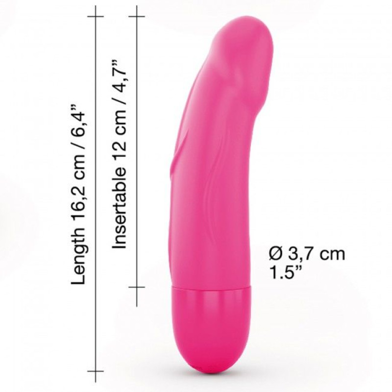 Вібратор Dorcel Real Vibration S Magenta 2.0, діам 3,7см, перезаряджається, для точки G