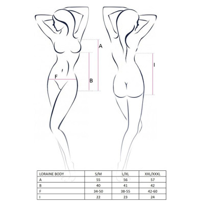 Еротичне боді LORAINE BODY red XXL/XXXL - Passion Exclusive