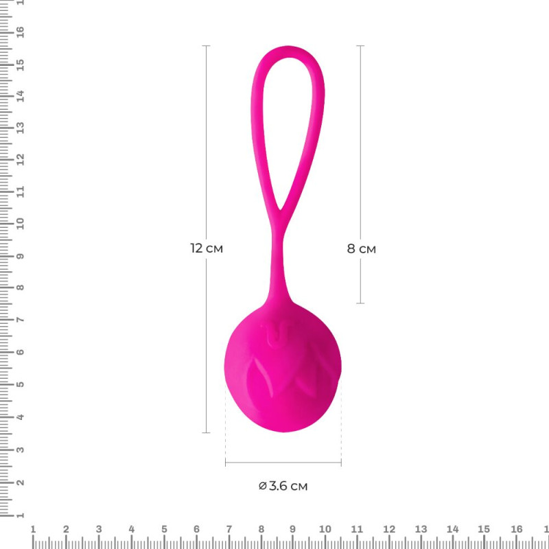 Вагінальні кульки Adrien Lastic Geisha Lastic Balls Mía Magenta (L), діаметр 4 см, вага 42гр