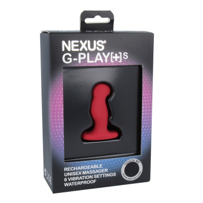 Вібромасажер простати Nexus G-Play Plus S Red, макс діаметр 2,3см, перезаряджається
