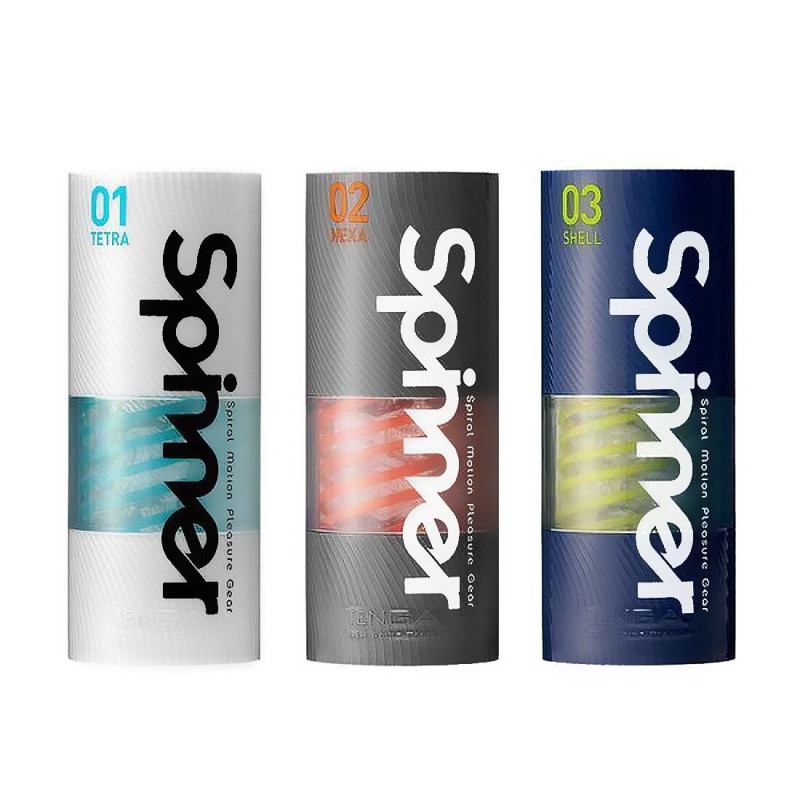 Мастурбатор Tenga Spinner 02 Hexa з пружною стимулюючою спіраллю всередині, середня стимуляція