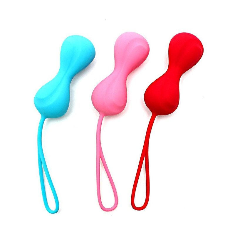 Вагінальні кульки Satisfyer Power Balls (3 пари), діаметр 3,4 см, вага 60-76-92гр, з кулькою всередині