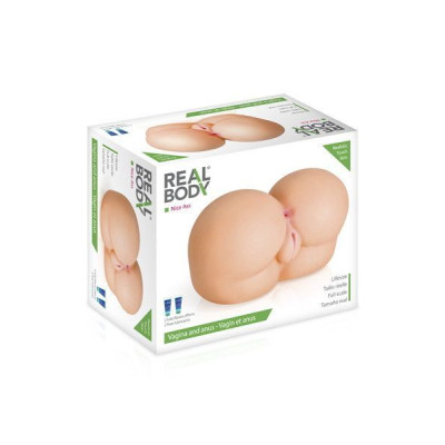Мастурбатор попа Real Body - Nice Ass, два входи: вагіна і попка