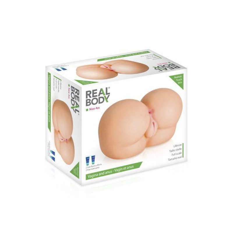 Мастурбатор попа Real Body - Nice Ass, два входи: вагіна і попка