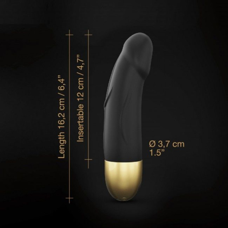 Вібратор Dorcel Real Vibration S Gold 2.0, діам 3,7см, перезаряджається, для точки G