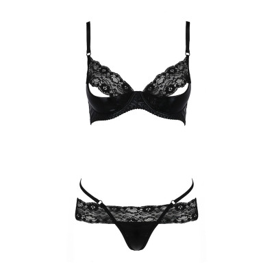 Комплект білизни NORTH SET Black XXL/3XL - Passion Exclusive