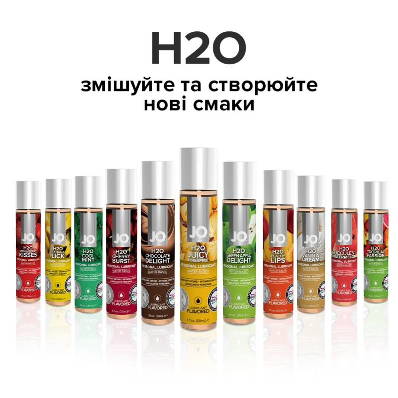 Їстівний лубрикант на водній основі JO H2O - Juicy Pineapple (Соковитий Ананас) 120 мл, без цукру