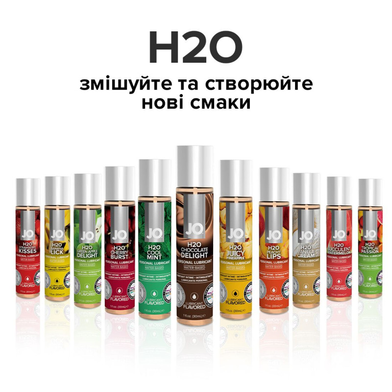 Їстівний лубрикант на водній основі JO H2O - Шоколад (120 мл) без цукру