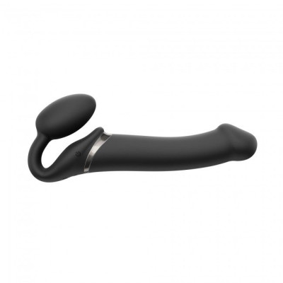 Безремневий страпон з вібрацією Strap-On-Me Vibrating Black L