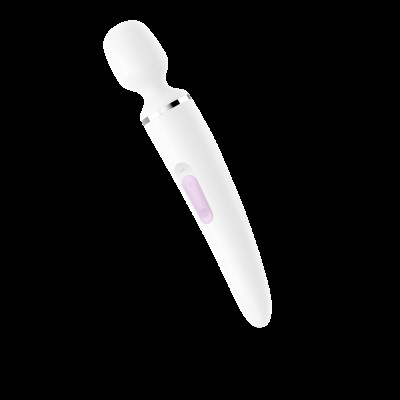Вібромасажер Satisfyer Wand-er Woman (White/Chrome)