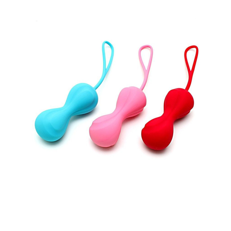 Вагінальні кульки Satisfyer Power Balls (3 пари), діаметр 3,4 см, вага 60-76-92гр, з кулькою всередині