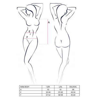 Еротичне боді леопардове NINA BODY XXL/XXXL - Passion