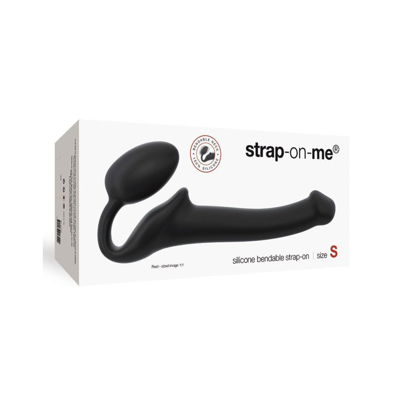 Безремневий страпон Strap-On-Me Black S, повністю регульований, діаметр 2,7см