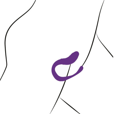 Вібратор для пар Adrien Lastic Mini Romeo II з пультом ДУ і двома моторчиками