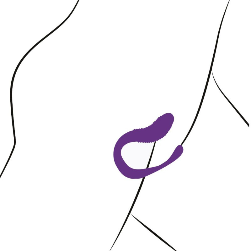 Вібратор для пар Adrien Lastic Mini Romeo II з пультом ДУ і двома моторчиками
