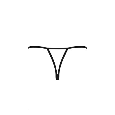 Трусики мереживні з доступом VIOLANTE THONG black L/XL - Passion Exclusive