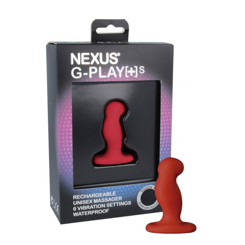 Вібромасажер простати Nexus G-Play Plus S Red, макс діаметр 2,3см, перезаряджається