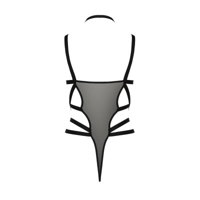 Еротичне боді монокіні HAGAR BODY black L/XL - Passion Exclusive